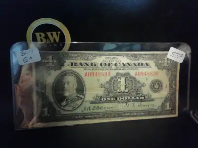Bank of Canada $1 BC-1 G+ Banknote, View more