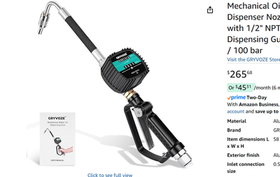 NEW Mechanical Oil Dispenser Nozzle Pneumatic Oil Gun Dispenser, View more
