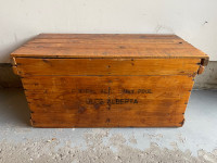 Antique Wooden Double Egg Crate Central Alberta Dairy Pool Olds