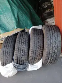 Set of 4 Toyo Celsius tires w/rims.