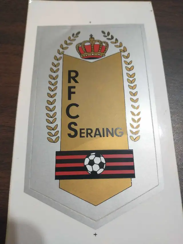 Belgian football club RFCS Seraing 4 3/4 x 2 1/2" sticker 628637382664971229