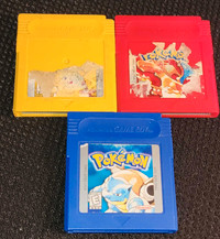 Gameboy Pokemon Red, Blue, Yellow Authentic