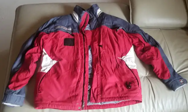 Ski snowboard jacket and ski boots