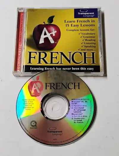 A+ FRENCH SCHOLASTIC CD-ROM 1999 WIN95 / MAC, View more