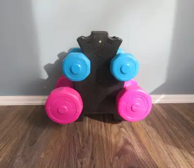 Weight Stand with 4 Dumbbells, View more