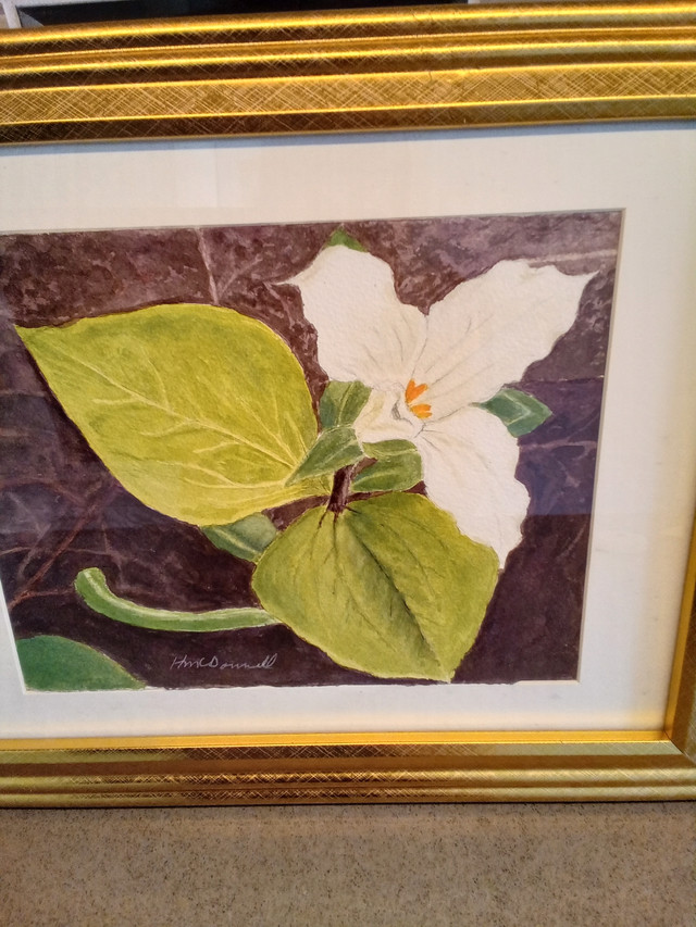 Glass Framed Hand Painted Picture  in Arts & Collectibles in Ottawa - Image 2