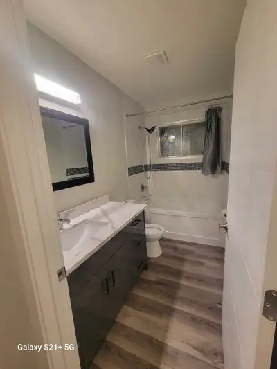 Three bedroom 1 Bath suite on main floor. No stairs