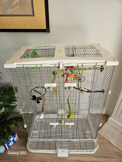 Medium doublestacked Hagen Vision bird cage, View more