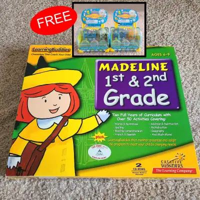 Madeline 1st and 2nd Grade learning CD-ROMs & Free Bonus, View more