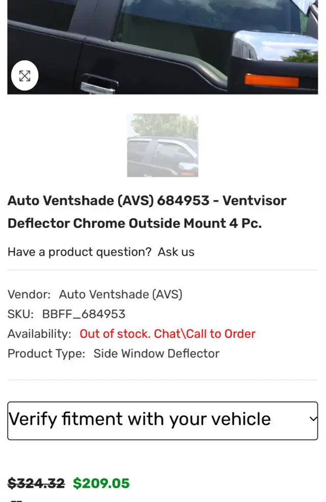 Ford Super Duty Chrome Vent Visors in Other in Hamilton - Image 9