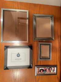4 - Assorted chrome/pewter/ grey frames