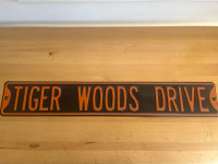 Tiger Woods Golf  Street Sign