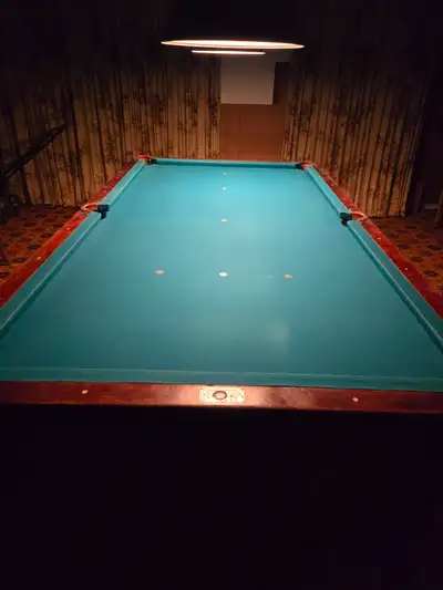 9' Standard Slate Bed Vintage Pool Table, View more