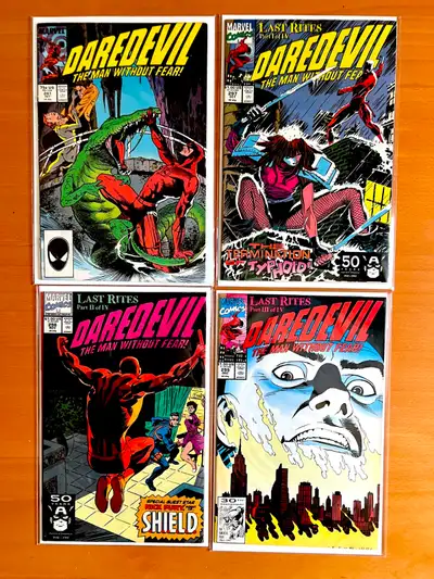 4 DAREDEVIL Marvel Comics. $13 for all 4 or priced individually ... - DAREDEVIL #247 October 1987 Ma...