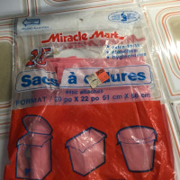 Vintage Miracle Mart plastic garbage bags(20x22”)