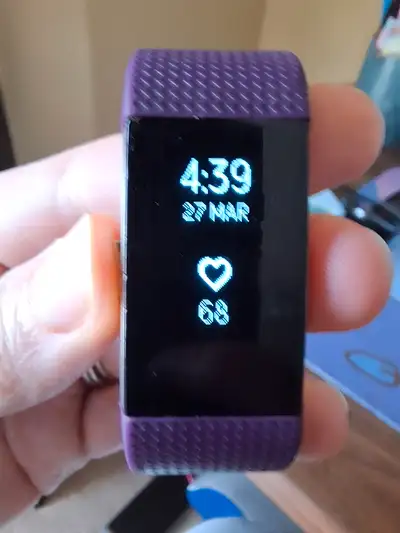FitBit Charge 2 with Purple band, View more