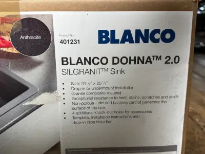 Blanco Kitchen Sink-double, anthracite, new in box , View more