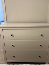 Ikea White  Hemnes 3-drawer dresser