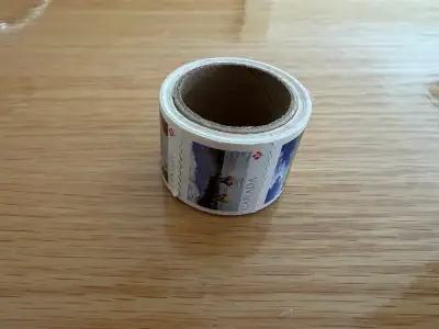 100 roll of stamps. 90$, View more