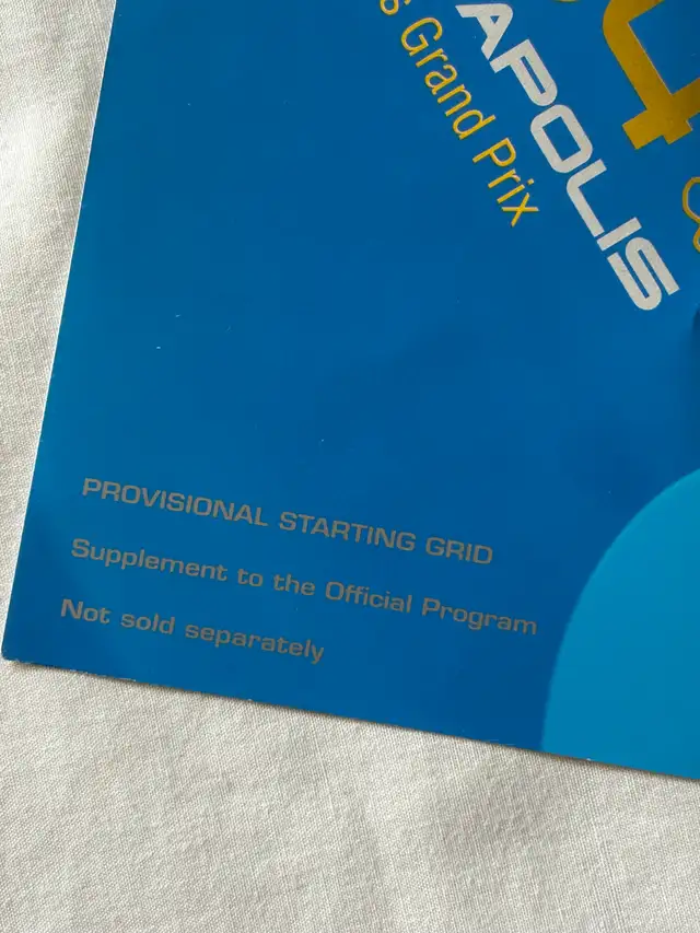 Souvenir Programme Set USA Formula 1 Race Indianapolis June 2004 in Arts & Collectibles in City of Toronto - Image 4