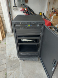 Server Rack / Computer Rack With Mounted Power Bar