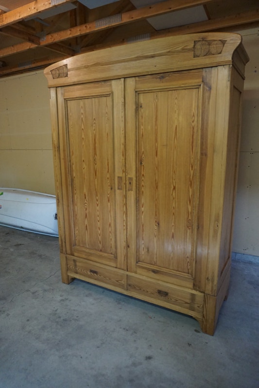 Pine Armoire Better than IK*A storage with quality + beauty