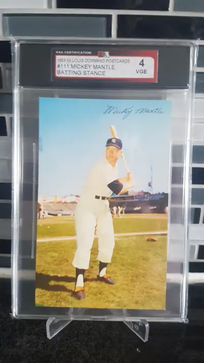 Vintage Mickey Mantle Post Card, View more
