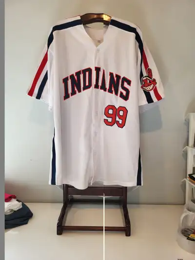 RICK 'WILD THING' VAUGHN CLEVELAND INDIANS JERSEY XXL, View more