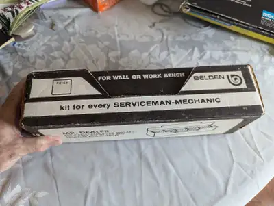 For sale is a used Belden Wire Dispenser Kit there are 17 spools of wire, there 7 spools of 20AWG ro...