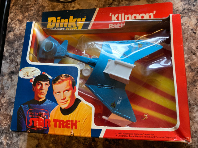 Star Trek Vintage  Dinky Die Cast Toy Klingon Battle Cruiser in Toys & Games in Edmonton