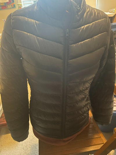 Black Puffy Winter Jacket, View more