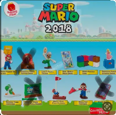 Set of 8 2018 Super Mario Bros McDonald’s Happy Meal Toys, View more