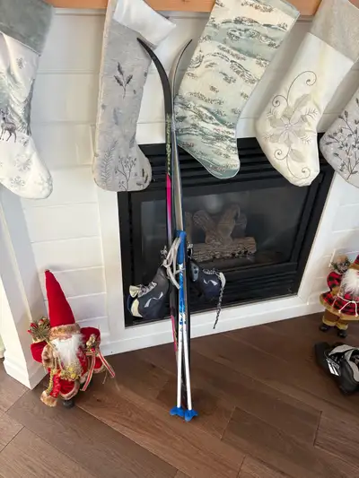 Kids cross country ski set 140cm eu30 boots , View more