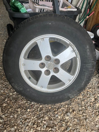 Wheels and tires from 2009 Mitsubishi Outlander