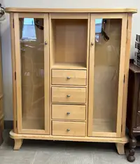 Display Cabinet - Unfinished Solid Maple