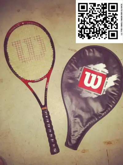 Wilson Ultra Pro Soft Shock TI Tennis Racquet Titanium Used but in great shape 1-14 grip size Scan t...