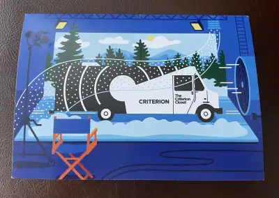 Very rare, hard to find, 2024 Criterion Collection Christmas Card. Never used. Given out by the Crit...