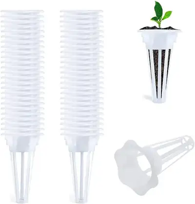 50 PCS Plant Hydroponic Grow Baskets Compatible with AeroGarden, View more