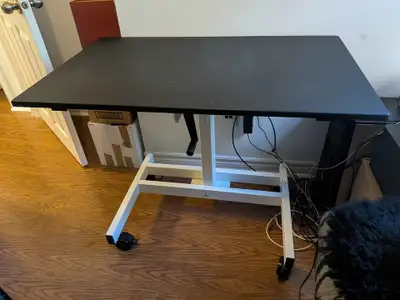 Standing Desk, Heigh Adjustable With Hand Crank, View more