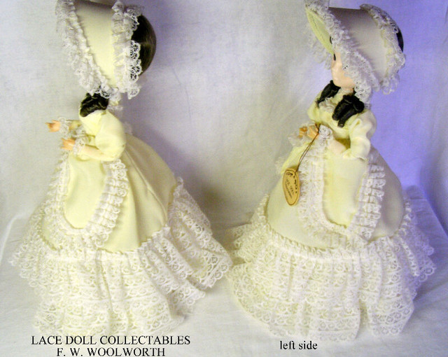 2 Vintage Woolworths “Lace Doll Collectables” – pair, like new in Arts & Collectibles in City of Toronto - Image 3