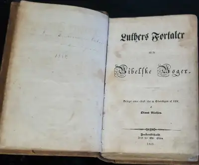 1853 Antique Danish Bible, View more