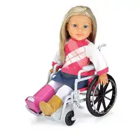 NEW:Newberry Wheelchair & Crutch Set for 18"dolls