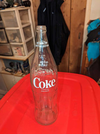 Vintage 40 oz. Glass Coca-Cola bottle