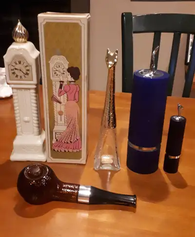 Avon Bottles, mostly vintage. And Avon Beauty Book Avon pin $30.00 for all
