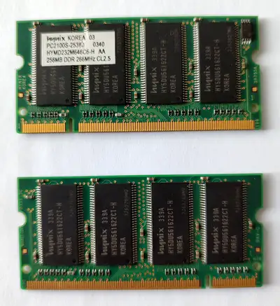 HYNIX DDR PC2100 266MHZ 256MB LAPTOP RAM HYMD232M646C6-H, View more
