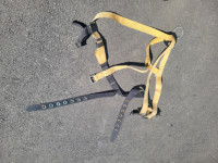 Safety harness, lanyards and robe grab