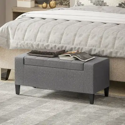 Hidden Storage Ottoman Bench, View more