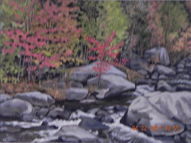 Painting by: Robert Laframboise (River) dans Art et objets de collection  à Ville de Montréal - Image 2