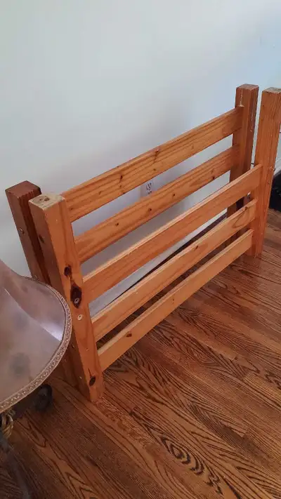 Wooden Single Bed - Head&Foot Piece and 2 Side Rails WITH SCREWS, View more