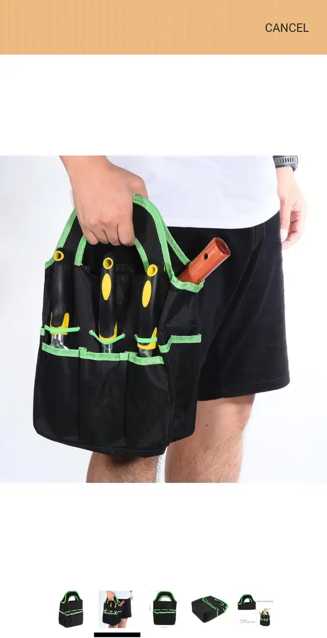 Garden Tool Bag 8 Pockets Storage Tote Bag Tool Bag in Outdoor Tools & Storage in City of Toronto - Image 3